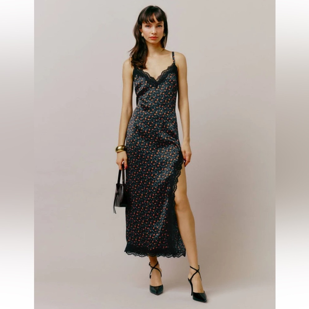 Reformation Karissa Dress in Perla